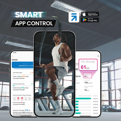 RENPHO Smart Jump Rope with APP Data Storage, Jumping Rope for Men, Women, Skipping Rope with Counter, Home Workout Equipment Gym Gifts Spring Glow Up