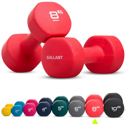 Neoprene Dumbbells Hand Weights Pair Exercise Iron Set Home Gym Fitness Aerobic - Top Beat Cart