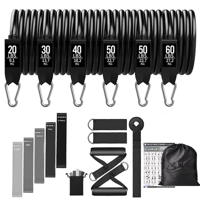200Lbs Resistance Bands Set Exercise Workout Loop Bands Gym Training Fitness Sports Gym Equipment for Home Bodybuilding Weight - Top Beat Cart