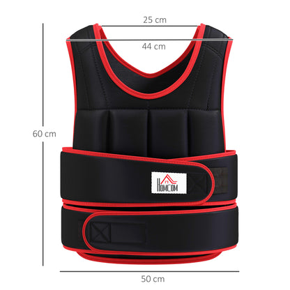 Weight Vest Adjustable Exerice Workout W/ 36 Weights Padding Fitness Black - Top Beat Cart
