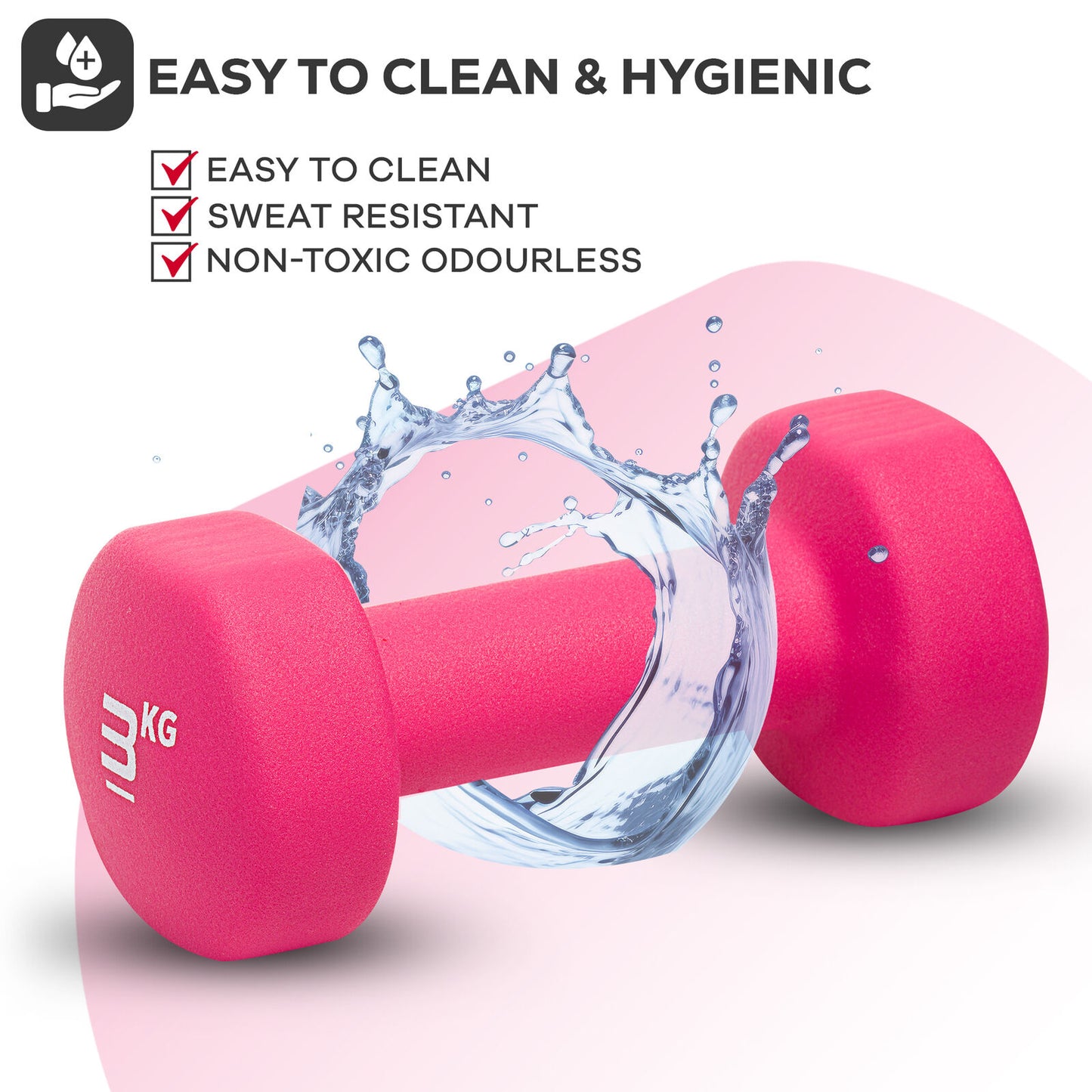 Neoprene Dumbbells Hand Weights Pair Exercise Iron Set Home Gym Fitness Aerobic