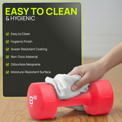 Neoprene Dumbbells Hand Weights Pair Exercise Iron Set Home Gym Fitness Aerobic - Top Beat Cart