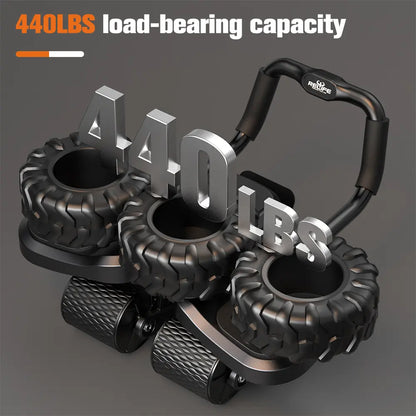 Abdominal Exercise Machine Ab Roller 4-Wheels with Elbow Support Automatic Rebound Abdominal Wheel Abs Workout Equipment for Core Workout Deals for You Summervibes