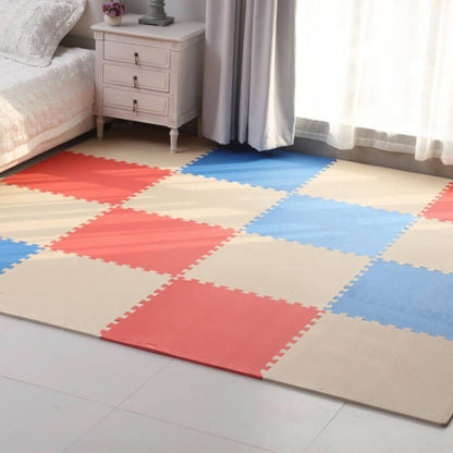 EVA INTERLOCKING FLOOR MATS SOFT FOAM GYM FLOORING MAT YOGA TILES 25 MM 60X60Cm - Top Beat Cart