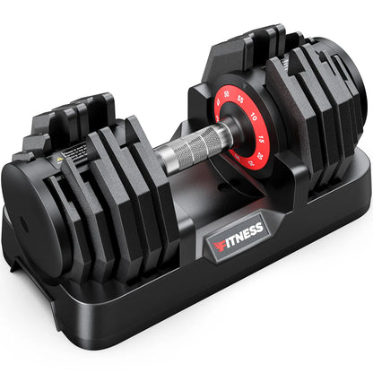 Bearbro 55Lb/80Lb Adjustable Dumbbells, 1-Sec Adjustable Weights Dumbbells , 5 in 1 Free Dumbbell with Anti-Slip Texture Handle, Weight Set for Home Gym Suit Both Men and Women,Dealsforyoudays