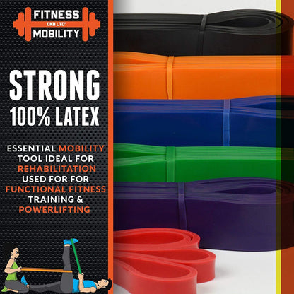 Resistance Bands Heavy Duty Exercise Latex Loop Fitness Home Yoga Gym Pull up UK - Top Beat Cart