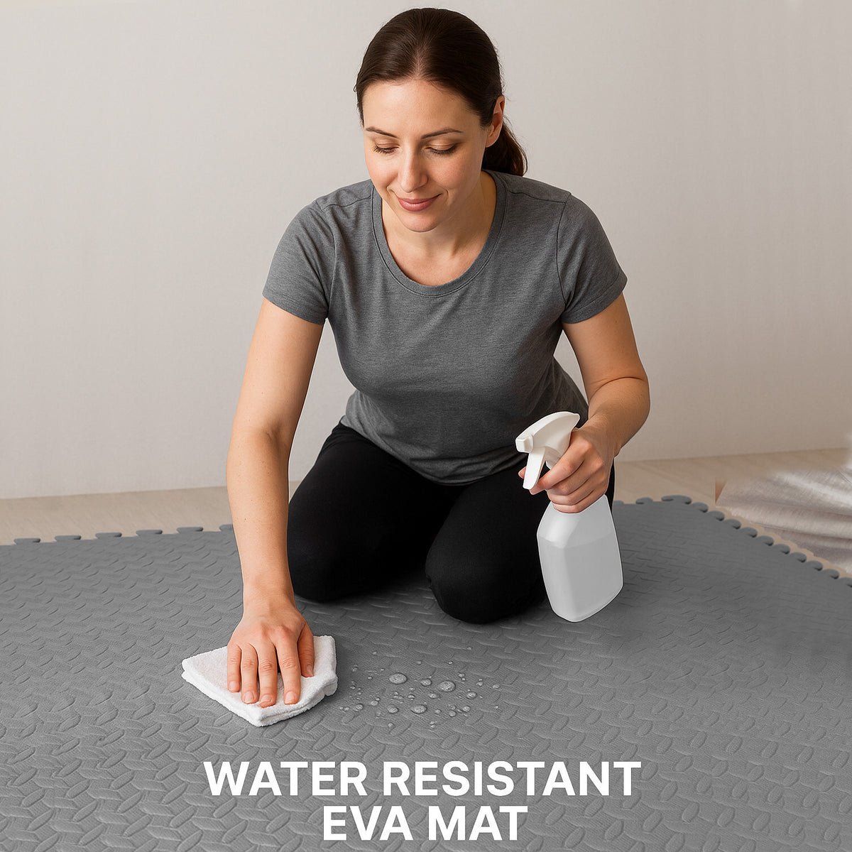 EVA INTERLOCKING FLOOR MATS SOFT FOAM GYM FLOORING MAT YOGA TILES 25 MM 60X60Cm - Top Beat Cart