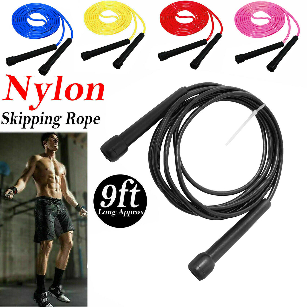Skipping Rope Jump Speed Exercise Boxing Gym Fitness Workout Adult Kids - Top Beat Cart