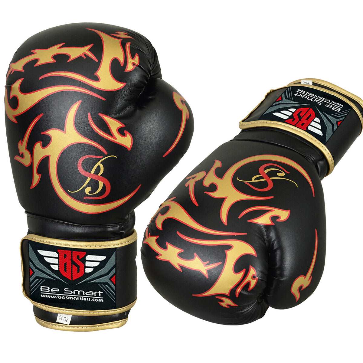 Maya Leather Boxing Gloves Muay Thai Punch Bag Sparring MMA Training Kickboxing - Top Beat Cart