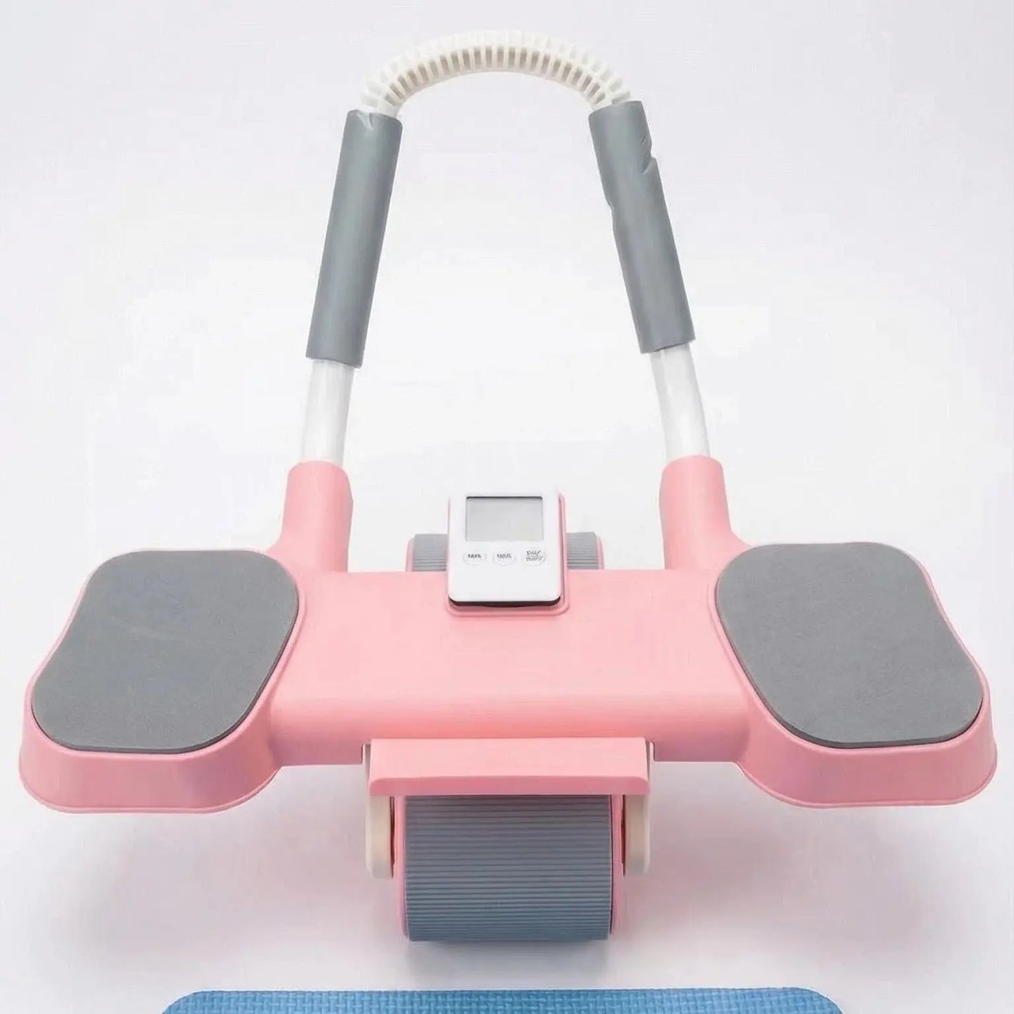 Ab Roller Wheel Workout Abdominal Fitness Wheel for Core Muscles Training Automatic Rebound Ab Roller with Timer Tiktokshopspringglowup