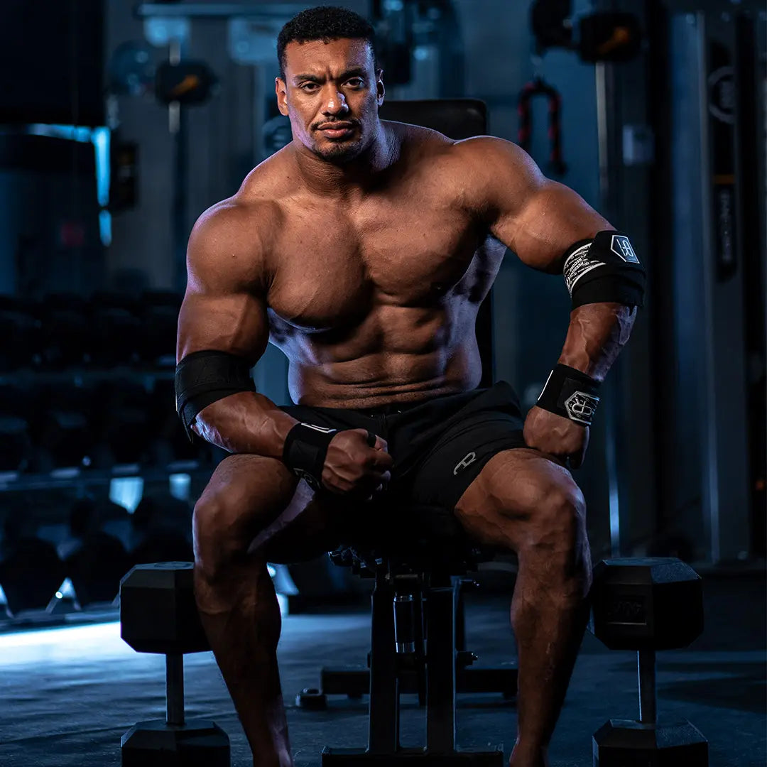 PR Heavy Duty Premium Wrist Wraps - Enhance Grip Strength, Stability, Injury Prevention