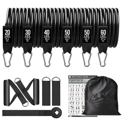 200Lbs Resistance Bands Set Exercise Workout Loop Bands Gym Training Fitness Sports Gym Equipment for Home Bodybuilding Weight - Top Beat Cart