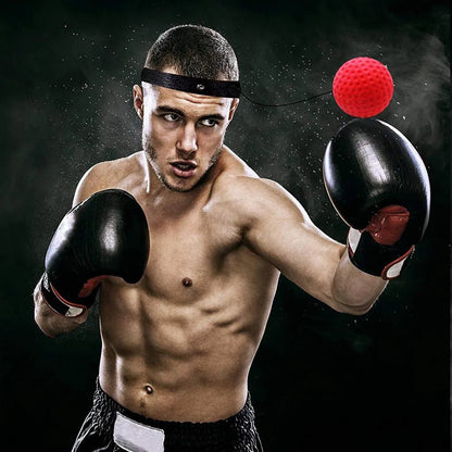 Boxing Magic Ball Reflex Speed Training with Headband Boxing Punching Balls Hand Eye Coordination Fitness Martial Arts Supplies - Top Beat Cart