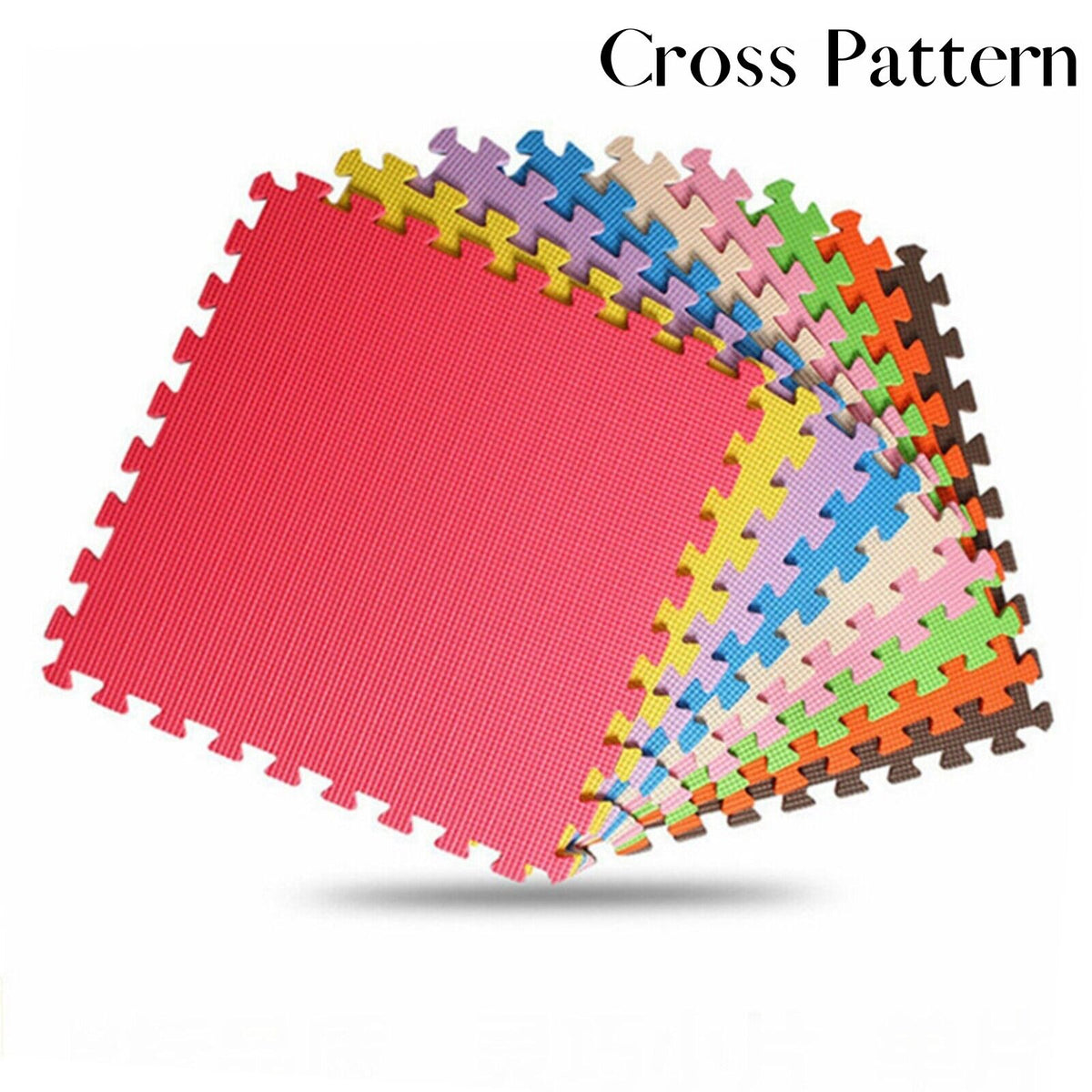 EVA INTERLOCKING FLOOR MATS SOFT FOAM GYM FLOORING MAT YOGA TILES 25 MM 60X60Cm - Top Beat Cart