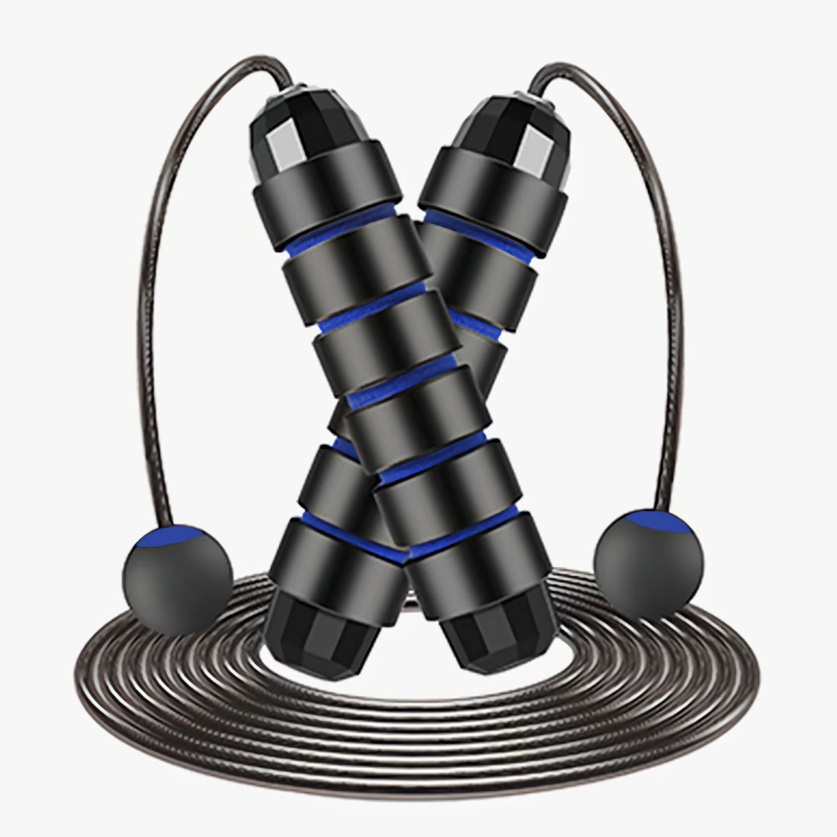 With Ball Bearings Adjustable Tangle-Free Speed Wire Jump Rope Workout with Foam Handles for Fitness Home Workouts and Slim Body - Top Beat Cart