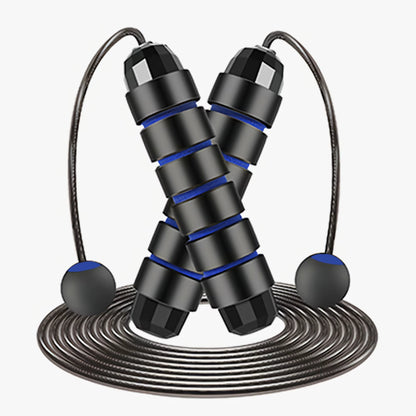 With Ball Bearings Adjustable Tangle-Free Speed Wire Jump Rope Workout with Foam Handles for Fitness Home Workouts and Slim Body - Top Beat Cart