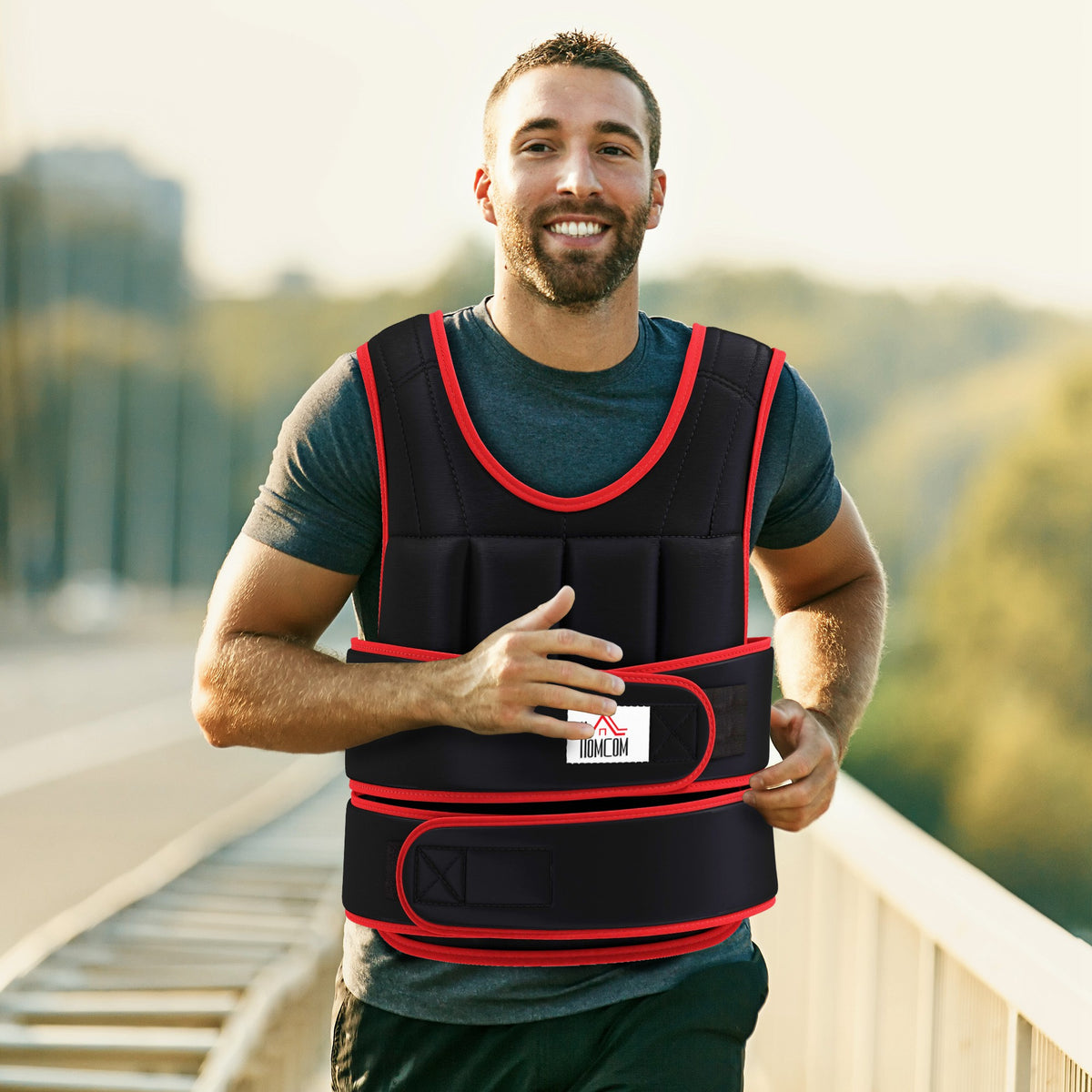Weight Vest Adjustable Exerice Workout W/ 36 Weights Padding Fitness Black - Top Beat Cart