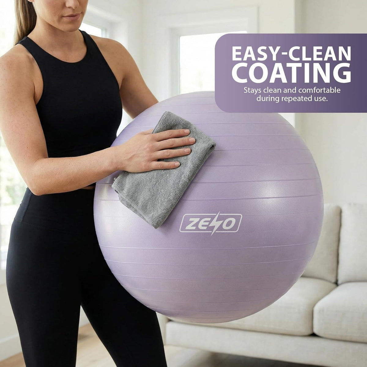 EXERCISE GYM BALL SWISS PILATES YOGA CORE TRAINING PREGNANCY BIRTHING ANTI-BURST - Top Beat Cart