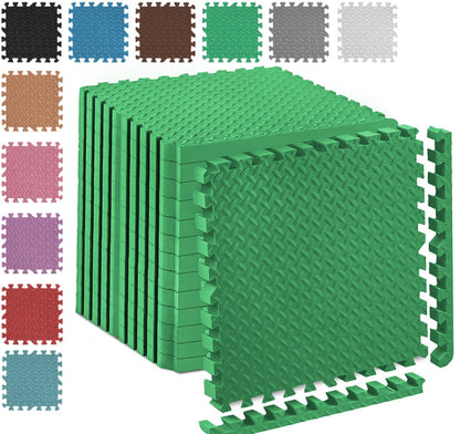 EVA INTERLOCKING FLOOR MATS SOFT FOAM GYM FLOORING MAT YOGA TILES 25 MM 60X60Cm - Top Beat Cart
