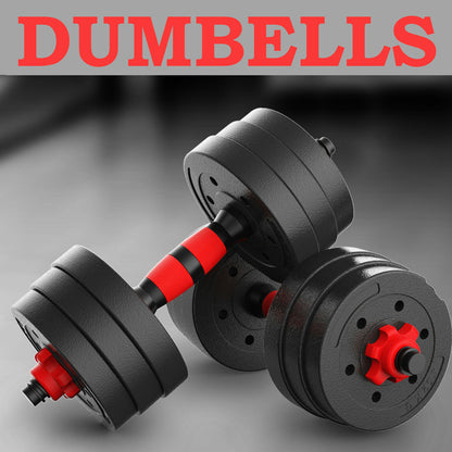 10KG/30KG DUMBBELLS PAIR GYM WEIGHTS BARBELL/DUMBBE