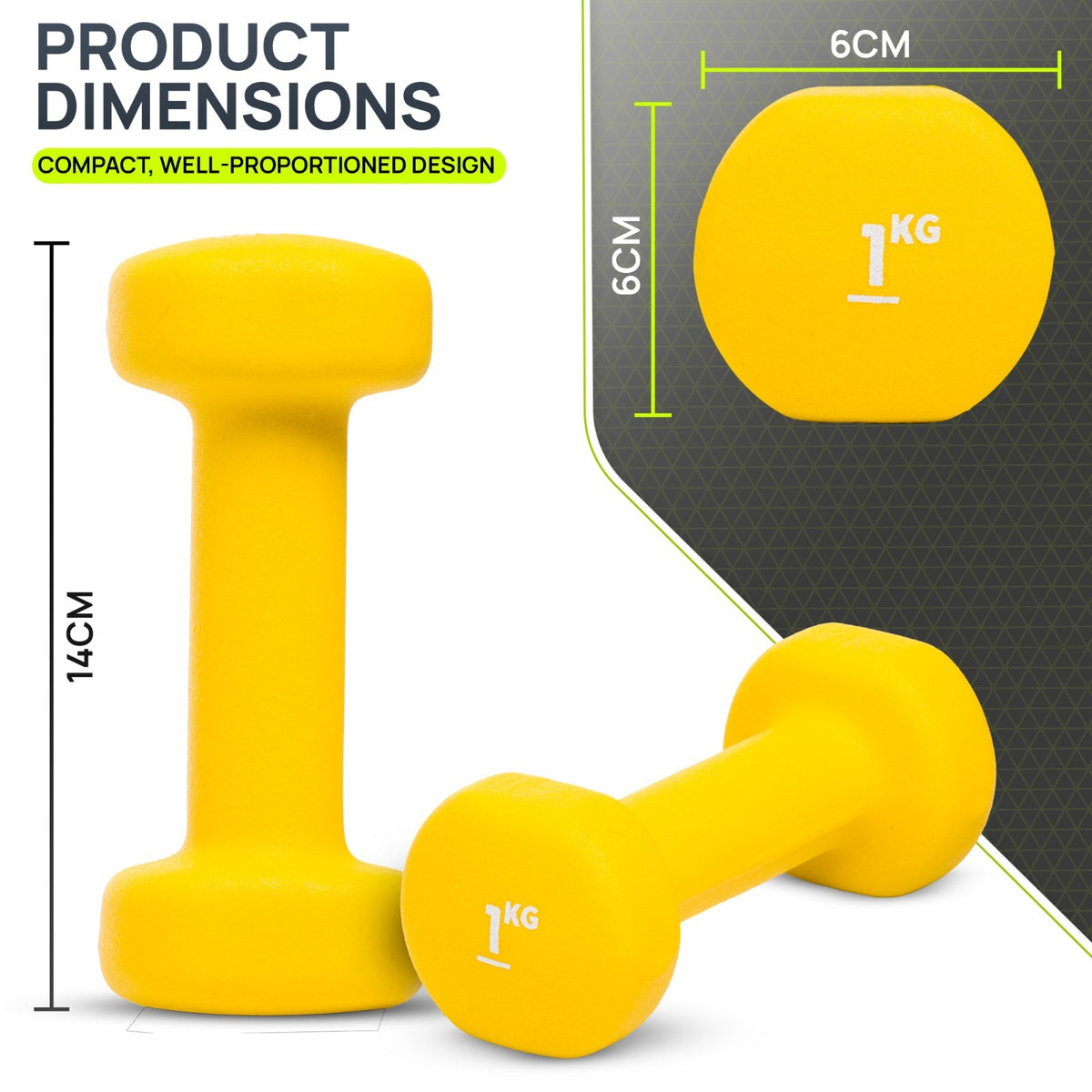 Neoprene Dumbbells Hand Weights Pair Exercise Iron Set Home Gym Fitness Aerobic - Top Beat Cart