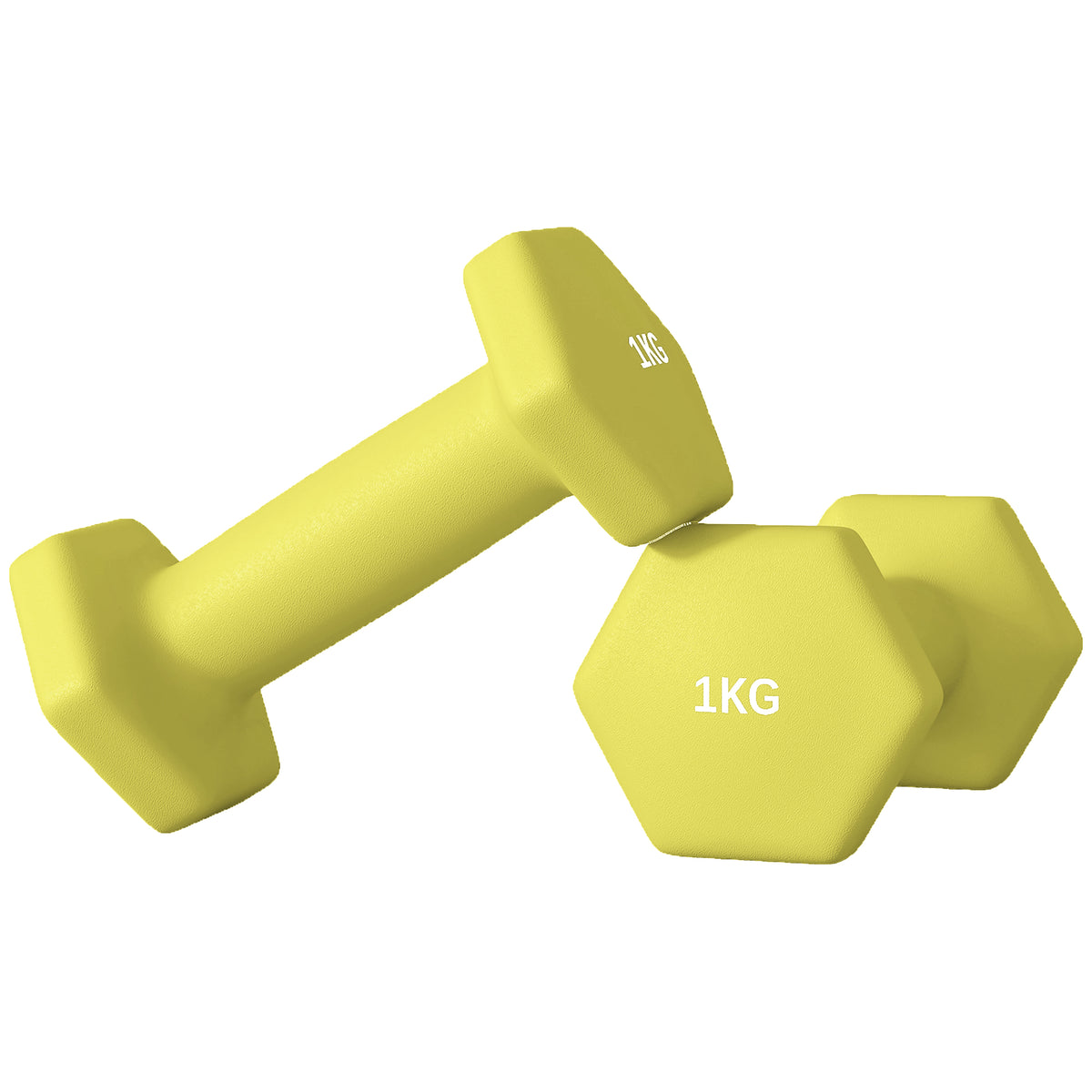 Set of 6 Dumbbells, Hexagonal Weights Pair, 2 X 3Kg, 2 X 4Kg, 2 X 5Kg - Top Beat Cart