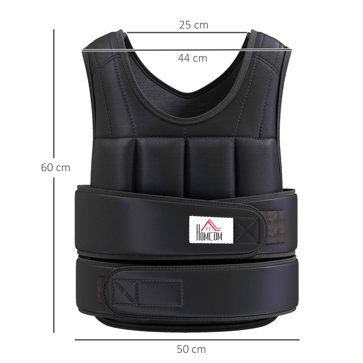 Weight Vest Adjustable Exerice Workout W/ 36 Weights Padding Fitness Black - Top Beat Cart