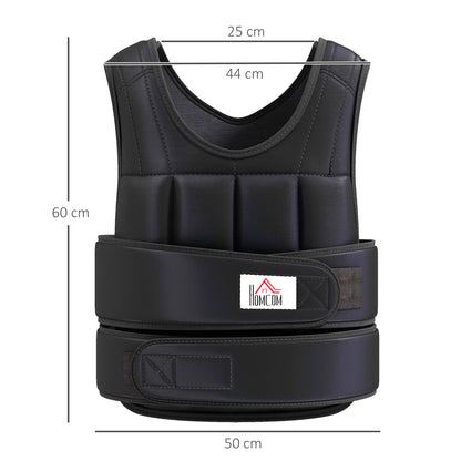 Weight Vest Adjustable Exerice Workout W/ 36 Weights Padding Fitness Black - Top Beat Cart