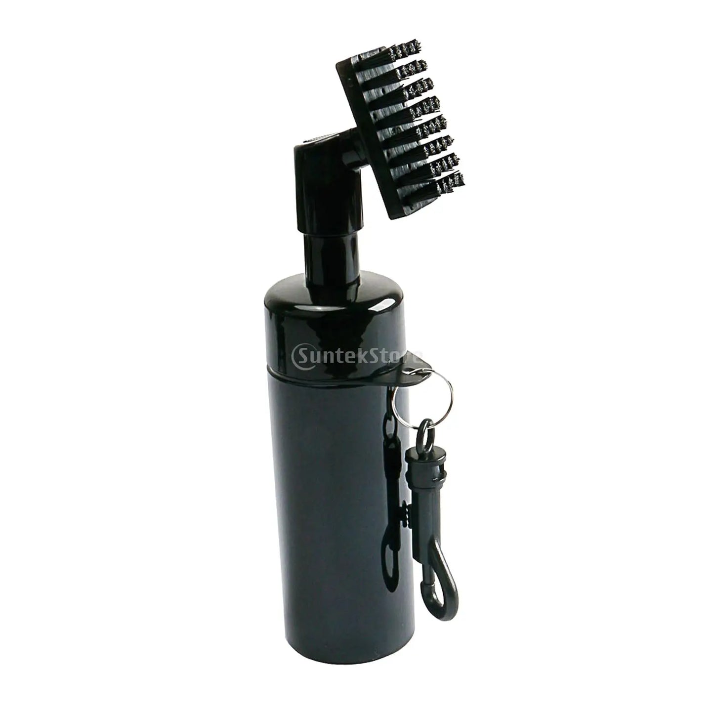 Protable Golf Club Groove Brush Plastic Cleaning Brush Golf Cleaner with Water Bottle Self-Contained Water Brush - Black Ball