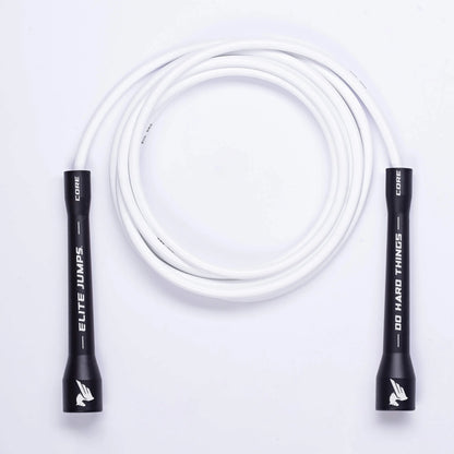 Elite Jumps Do Hard Things 6Mm PVC Jump Ropes for Fitness - Indoor/Outdoor Adjustable Boxing Jump Rope W/ Unbreakable Handles & Ultra-Durable Non-Kinking PVC - Skipping Rope for Men & Women & Boxer Rope Jump Rope