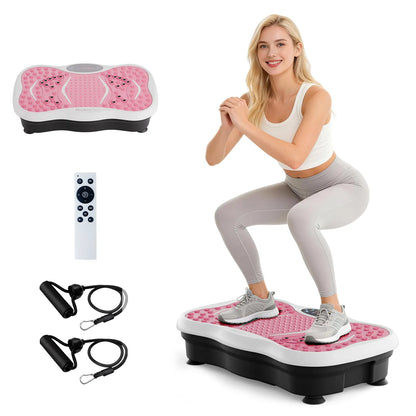 Hophorse Vibration Plate Exercise Machine 180 Speed Oscillating Platform 330 Lbs Capacity Full-Body Workout for Men Women Home Gym with Remote LED Display Vertical Stepper