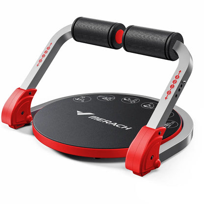Merach Sit-Up Exercise Equipment, 3-Level Adjustable Ab Crunch Machine Roll-Up Machine, Core Trainer for Body Shaping & Muscle Building, Compact Abdominal Workout System for Home Gym Summervibes