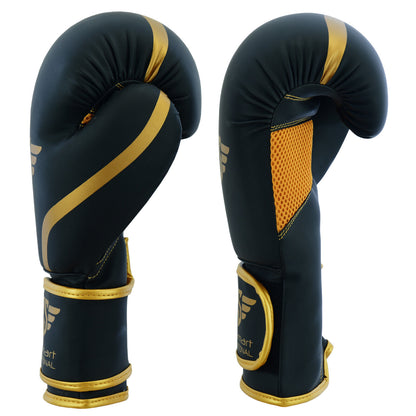 Maya Leather Boxing Gloves Muay Thai Punch Bag Sparring MMA Training Kickboxing - Top Beat Cart