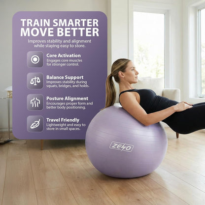 EXERCISE GYM BALL SWISS PILATES YOGA CORE TRAINING PREGNANCY BIRTHING ANTI-BURST - Top Beat Cart